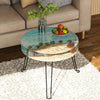 DIY Crystal Drip Rubber Round Table Mold Quicksand Table Silicone Mold Table Legs High 42cmx3