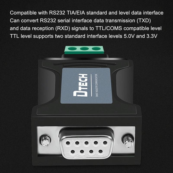 DTECH DT-9005 Without Power Supply RS232 To TTL Serial Port Module, Interface: 5V Module