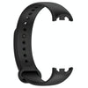 For Xiaomi Mi Band 8 Solid Color Silicone Plug Replacement Watch Band(Black)