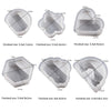 2pcs Business Card Holder Photo Clip Mold DIY Crystal Glue Resin Mold, Style: Hexagon 002