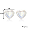 E2209-6 Symphony Sliced Heart Stud Earrings Jewelry