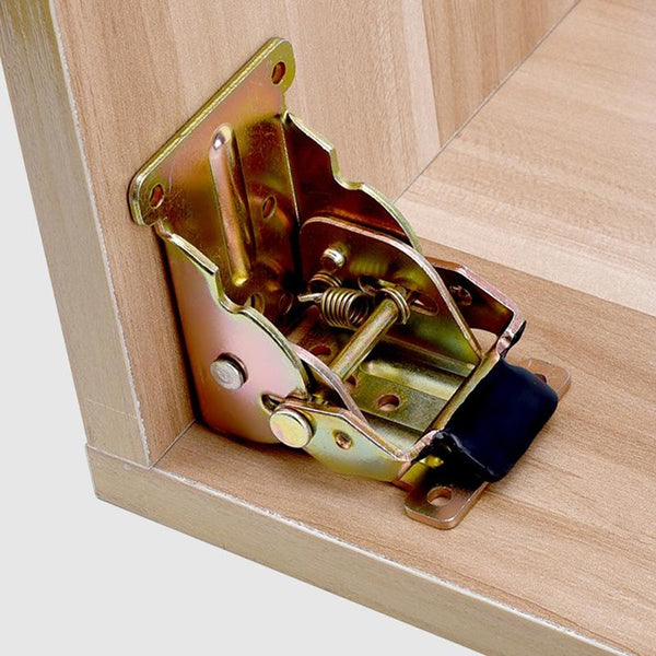 Collapsible Hinge Furniture Table Splicing Hardware With 10 Screws, Model: 180 Degree Silver
