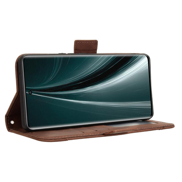 For vivo T3 Pro 5G / iQOO Z9S Pro 5G Skin Feel Calf Texture Card Slots Leather Phone Case(Brown)