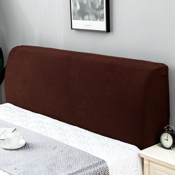 Polar Fleece Elastic Full Covered Headboard Dust Cover, Size:150cm(Amber Brown)
