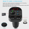 805E Dual USB Charging Bluetooth FM Transmitter MP3 Music Player Car Kit, Support Hands-Free Call  & Read TF Card / U Disk Music(Black)