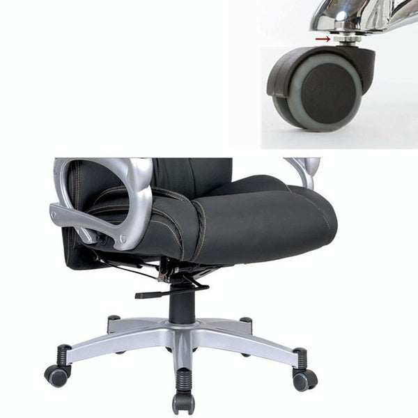 M10 Screw Quiet Swivel Chair Universal Wheels Office Chair Roller Casters(Black)