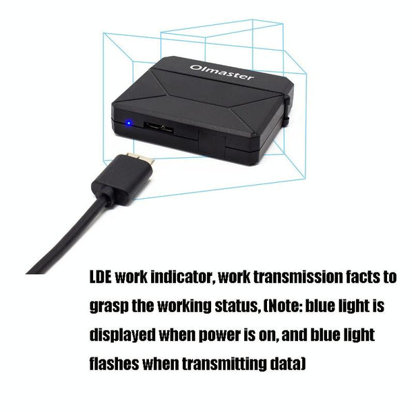 Olmaster External Notebook Hard Drive Adapter Cable Easy Drive Cable USB3.0 to SATA Converter, Style:Hard Disk Dedicated, Size:3.5 Inch (US Plug)