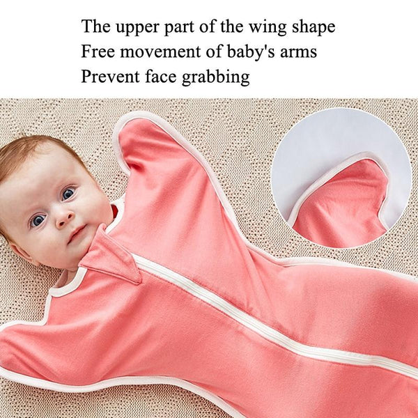 Insular Baby Cotton Quilt Newborn Swaddle Sleeping Bag Blanket, Size: 60cm For 0-3 Months(Blue)