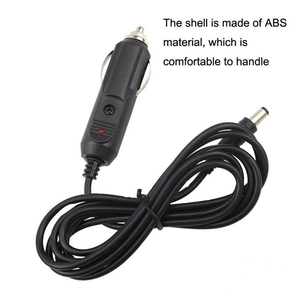 Car Cigarette Lighter Plug With Fuse / Indicator Cable Length: 1.6m