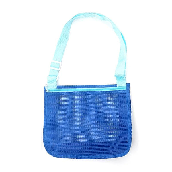 Children Shell Collection Bag Beach Toys Organizer Storage Bag(Navy Lake Blue)