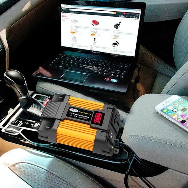 Little Wasp 12V to 110V 6000W Car Power Inverter with LED Display & Dual USB