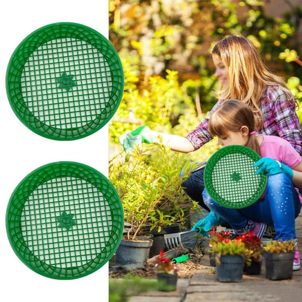 Home Planting Gardening Sieve Tool Sand And Soil Filter Screen, Diameter: 16cm(Green)