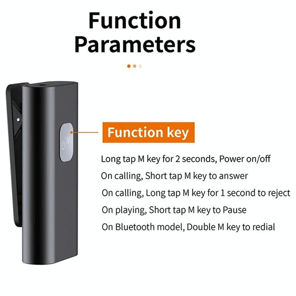 Car Plug-In Card Bluetooth AUX Audio Receiver