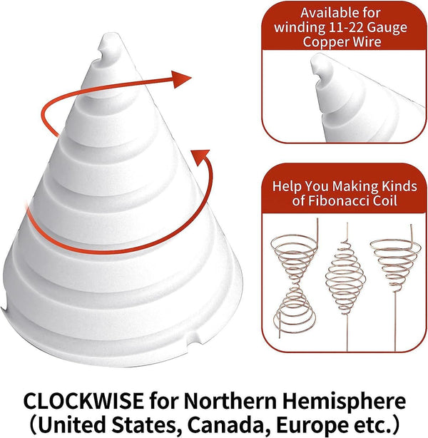 Large Size 9.3 x 5.2 cm Portable Gardening Copper Wire Antenna Jig Horticultural Coil Wrap Jig