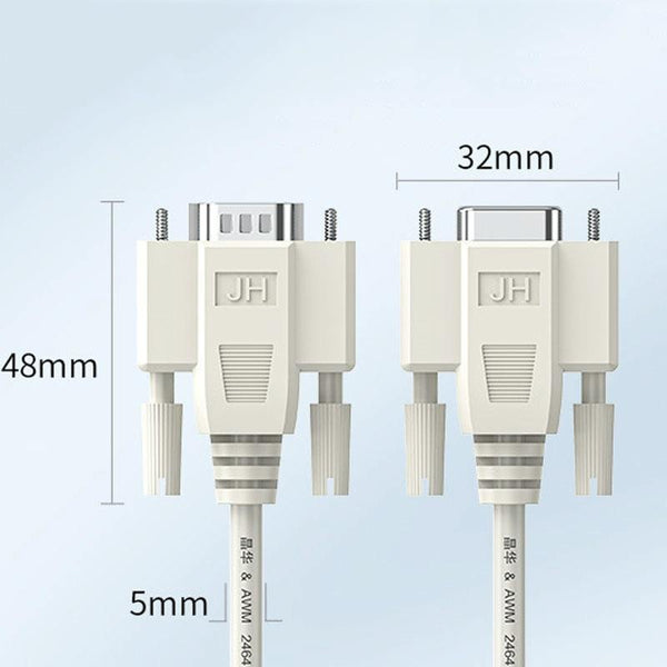 JINGHUA B110 Male To Female DB Cable RS232 Serial COM Cord Printer Device Connection Line, Size: 1.5m(Beige)