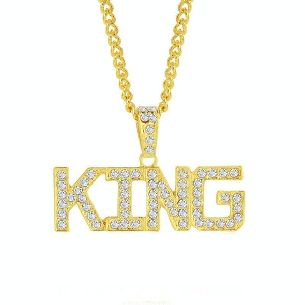 1010401701 King Exaggerated Hip Hop Style Necklace Collarbone Chains