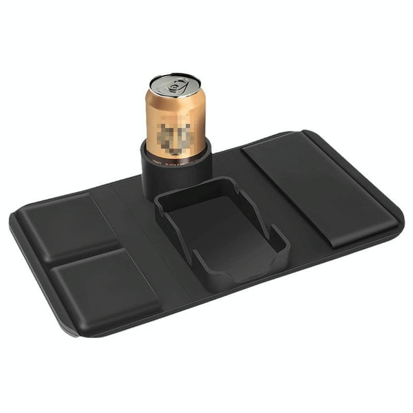Upgrade Couch Cup Holder Tray Silicone Anti-Slip Sofa Armrest Tray(53 x 32 cm)