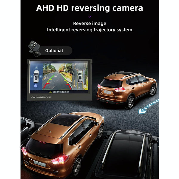 9601C HD 7 inch Manually Retractable Screen Car MP5 Player GPS Navigation Bluetooth Radio, Support Mirror Link & FM & TF Card & USB