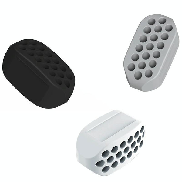 3PCS 4th Generation Masseter Ball Mandibular Trainer Facial Muscle Trainer Silicone Face-Lifting Device(Black)
