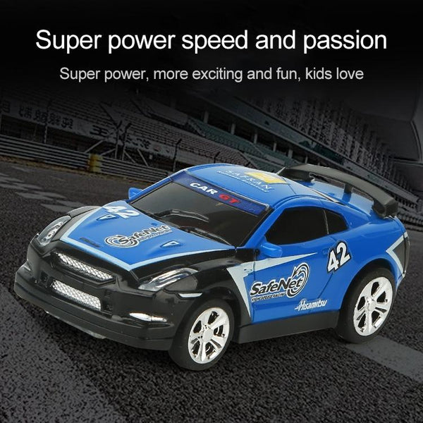 Coke Can Mini RC Car Radio Remote Control Micro Racing Car(Green+White)