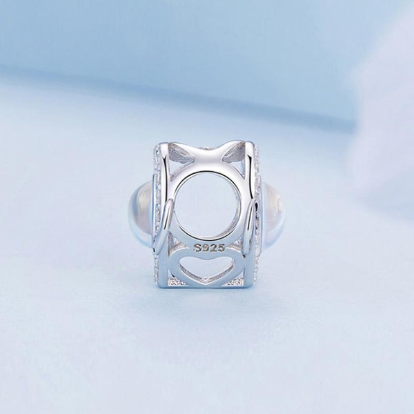 BSC747 S925 Sterling Silver Zircon Infinity Heart Bracelet Beads