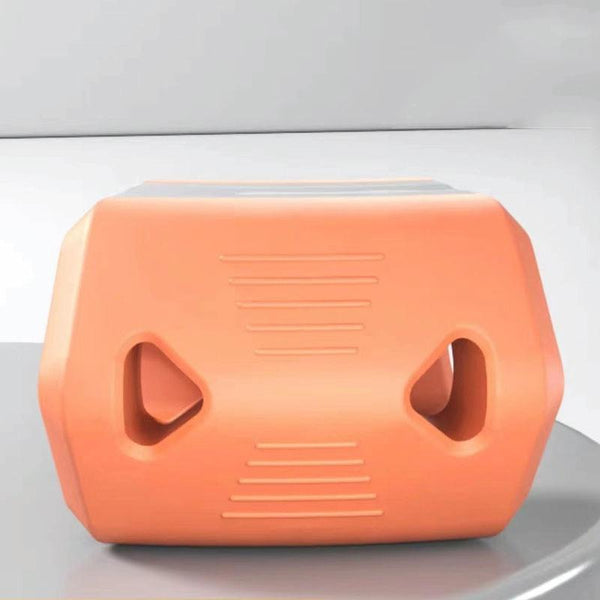 Jawline Exerciser Thin Jaw Bite Force Ball Facial Muscle Depression Masseter Muscle Trainer Orange 35 Pounds