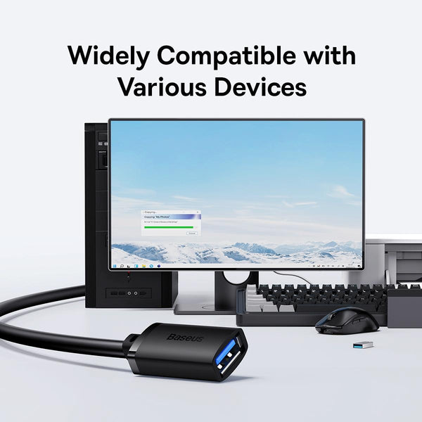 Baseus AirJoy Series USB 3.0 5Gbps Fast Speed Extension Cable, Cable Length:5m