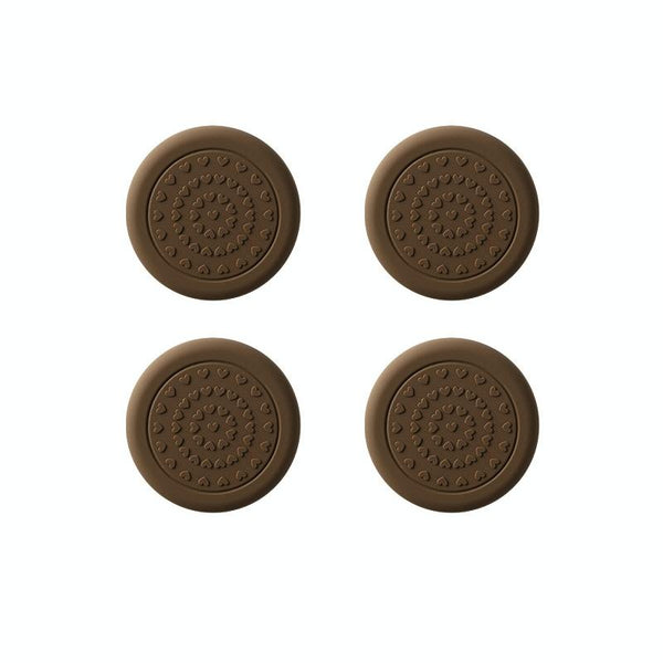 4pcs /Set Silent And Wear Resistant Chair Foot Cover Household Stool Anti-Slip Protective Pads, Style: 50mm Round Coffee Color
