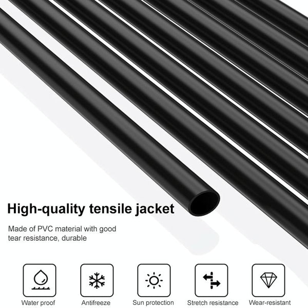 12V DC Power Extension Cable 0.37m 3-in-1