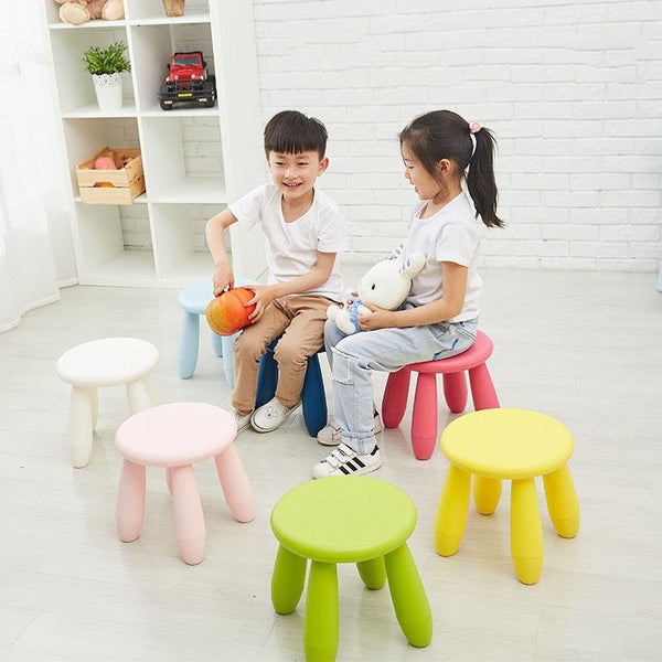 Colorful Children Stool Chair Baby Stool Plastic Kindergarten Stool(Light pink)