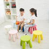 Colorful Children Stool Chair Baby Stool Plastic Kindergarten Stool(Light blue)