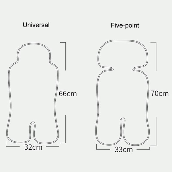 Baby Stroller Mat Seat Cushion Safety Seat Ice Silk Cushion, Color: Universal Blue Whale