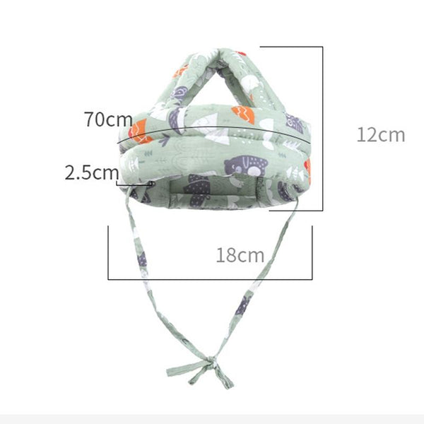 Baby Breathable Anti-fall Head Protective Cap Baby Protective Cap Toddler Bumper Cap, Spec: Starfish Antlers