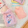 Plush Embroidery Washable Can Be Crossbody Water-Filled Warm Water Bag Pink Bunny