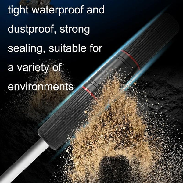 YM-8821 Pre-built Network Connectors Outdoor Waterproof Network Cable Extension Double Pass Head(Black)