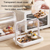 Portable Multi-function Transparent Storage Box Bread Box Bottle Organizer With Dustproof Lid, Specification: Large