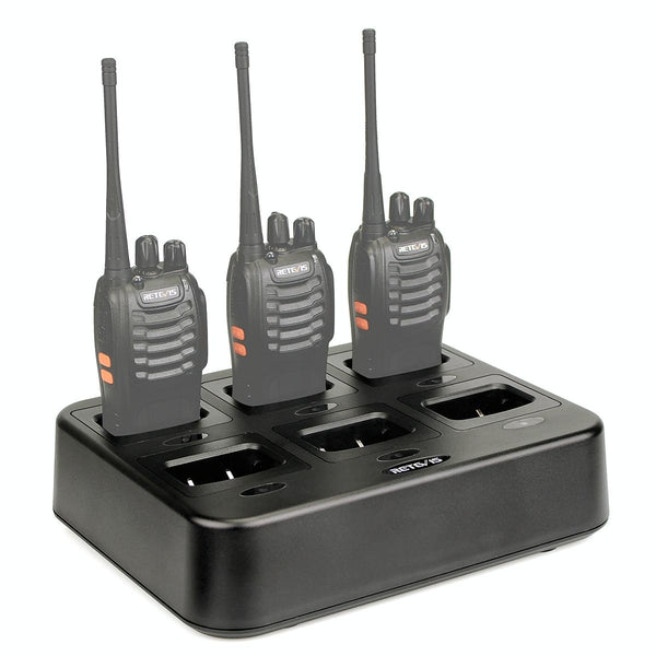 RETEVIS RTC777 Six-Way Walkie Talkie Charger for Retevis H777, AU Plug