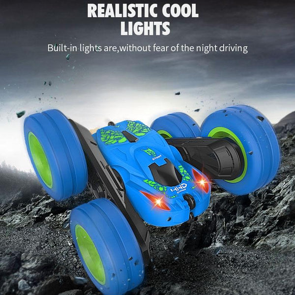 JJR/C Q9 2.4Ghz Remote Control Stunt Tumbling Car Vehicle Toy (Blue)