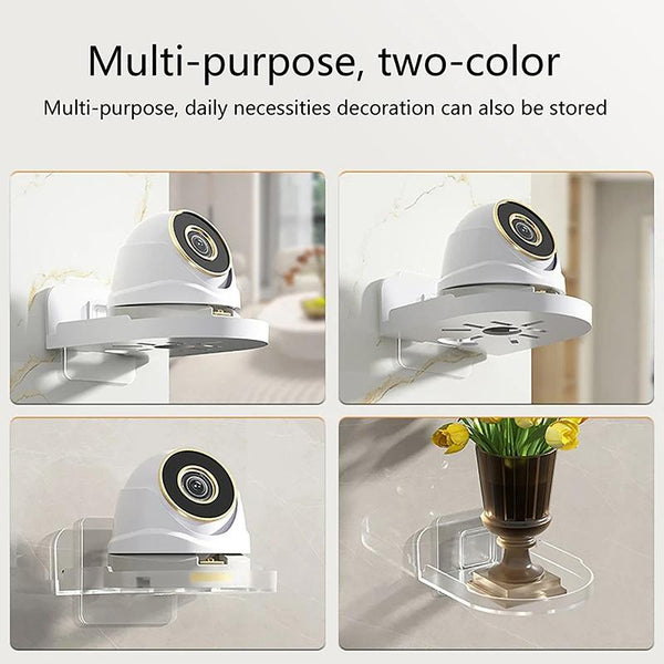 Wall-Mounted No-Drill Camera Shelf, White