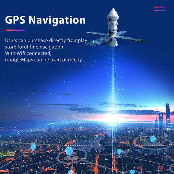 A2769 7 Inch Android Navigation WIFI Version 2+16G Vehicle Machine Central Control Large Screen, Spec: Standard+12Lights Camera