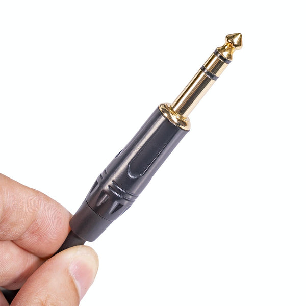 TC145BK19 6.35mm 1/4 inch TRS Male to XLR 3pin Male Audio Cable, Length:3m