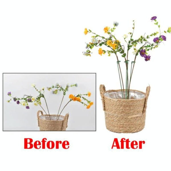 10pcs Plant Potted Flower Shape Support Rod Fixed Anti-lodging Leaf Guard Frame, Size:48cm