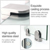 5-8mm Flat Bottom Matte Polished  201 Stainless Steel Fixed Clip Railing Glass Wood Layer Board Clamp Bracket
