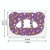 30pcs/pack Cartoon Bear O-shaped Breathable Soft Prevent Mouth Open Sticker, Size: Large(Purple)