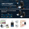 USB 3.0 AM to USB 3.0 AF Adapter(Black)