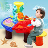 Outdoor Sandy Beach Table Toys Set for Kids(Dolphin and Round Table)