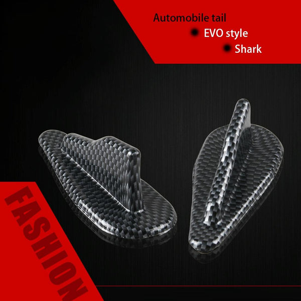 Universal Car Modification EVO Style Car Roof Radio Signal Shark Fin Decoration Accessories, Carbon Fiber Texture Style