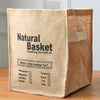 Foldable Jute Storage Box Sorting Basket for Underwear(NATURAL)