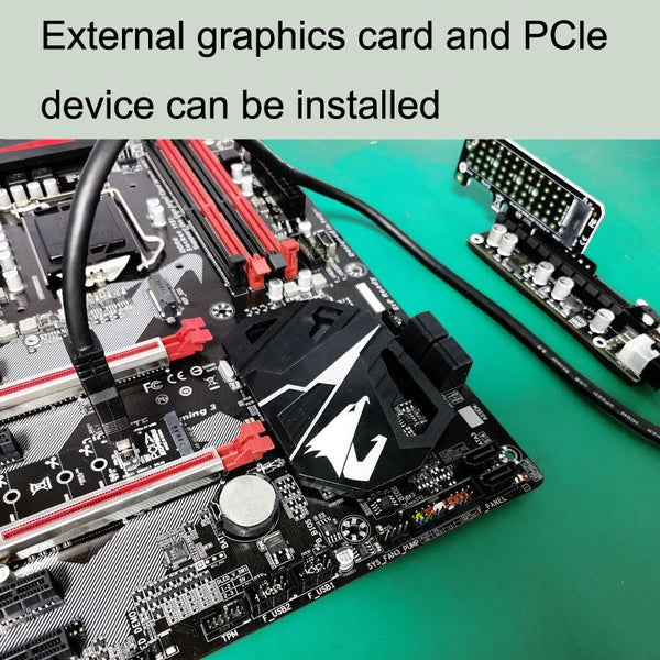 5pcs NGFF M.2 Rotor PCI-E Channel USB3.0 Transfer Card Graphics Extension Transfer(Black)