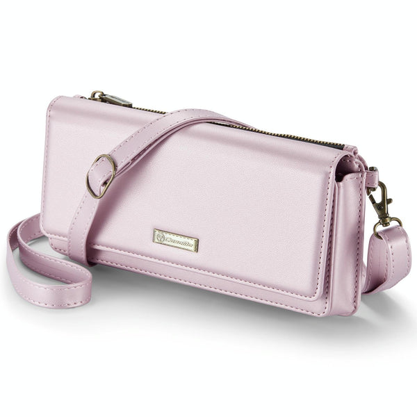 CaseMe Me30 Multi Functional Diagonal Cross Bag Phone Case(Pink)